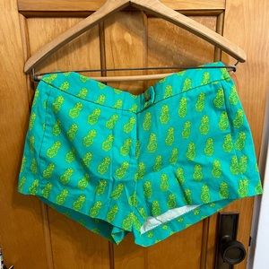 J crew pineapple shorts